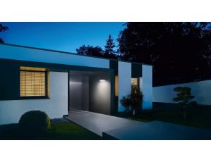 Lampa elewacyjna z czujnikiem ruchu i zmierzchu Steinel L 825 SC LED iHF Bluetooth Mesh Connect 9,7W 3000K 707lm IP44 IK03 230V antracyt / aluminium - image 2