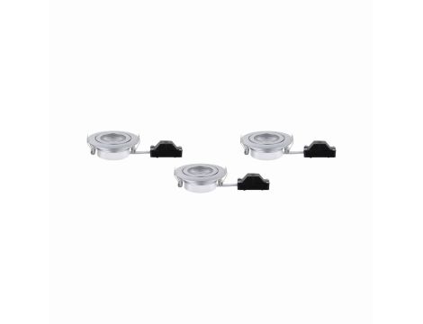 Zestaw opraw wbudowanych ruchome LED 3x6W 3000K 230V Chrom-mat/Tworzywo sztuczne - 3