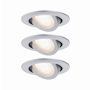 Zestaw opraw wbudowanych ruchome LED 3x6W 3000K 230V Chrom-mat/Tworzywo sztuczne - 2
