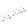 System linkowy zestaw Salt max5x10W GU5,3 Biały mat/Chrom 12V DC 60VA twszt/metal - 2