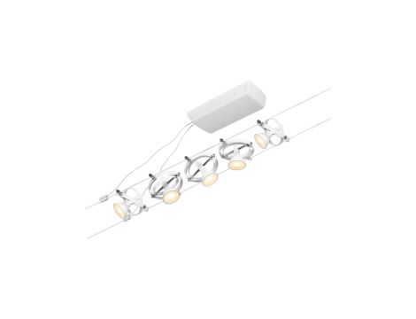 System linkowy zestaw Cardan max5x10W GU5,3 Biały mat/Chrom 12V DC 60VA twszt/metal - 2