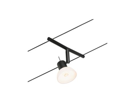 System linkowy spot Sheela max1x10W GU5,3 Czarny mat/Chrom 12V DC 60VA twszt/metal