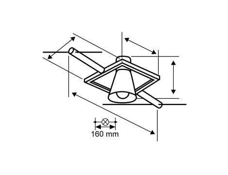 System linkowy spot Sheela max1x10W GU5,3 Chrom mat/Chrom 12V DC 60VA twszt/metal - 2