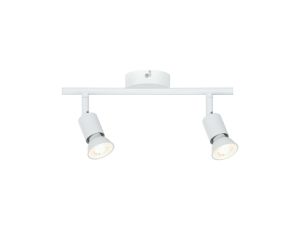 Oprawa ścienno-sufitowa CAROLINA GU10 max. 2x10W 230V biały mat / metal - image 2