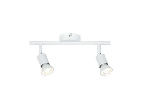 Oprawa ścienno-sufitowa CAROLINA GU10 max. 2x10W 230V biały mat / metal - 2