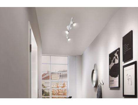 Oprawa ścienno-sufitowa CAROLINA GU10 max. 3x10W 230V biały mat / metal - 3