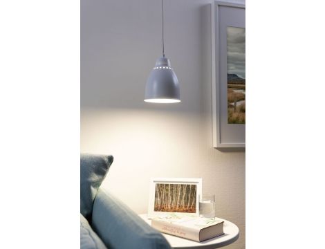 Lampa wisząca Neordic Hilla max.1x40W DIM E27 230V biały / metal - 3