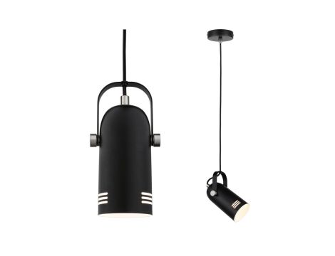 Neordic Lavea  lampa wisząca max. 1x15W E27 czarny 230V metal