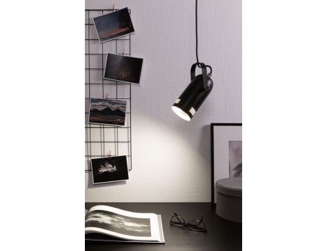 Neordic Lavea  lampa wisząca max. 1x15W E27 czarny 230V metal - 3