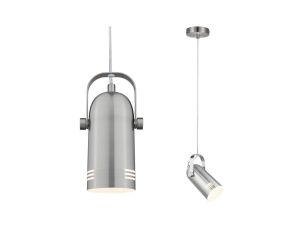 Neordic Lavea  lampa wisząca max. 1x15W E27 żelazo szczotkowane 230V metal