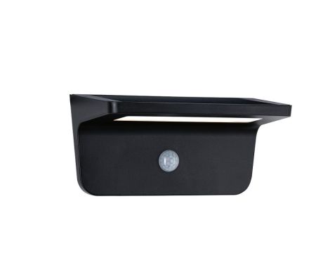 Oprawa elewacyjna CYRUS LED solar + czujnik ruchu 350lm 3000K IP44 antracytowy/ tworzywo sztuczne