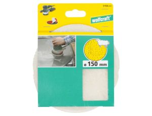Powłoka polerska 150 mm Wolfcraft - wełna jagnięca, na rzep