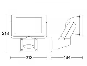 Naświetlacz bez czujnika Steinel LS 300 LED 29,5W 4000K 2704lm IP44 IK03 230V biały / aluminium - image 2