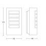 Oprawa elewacyjna STEINEL L12 max.60W E27 IP44 230V antracyt / aluminium - 4