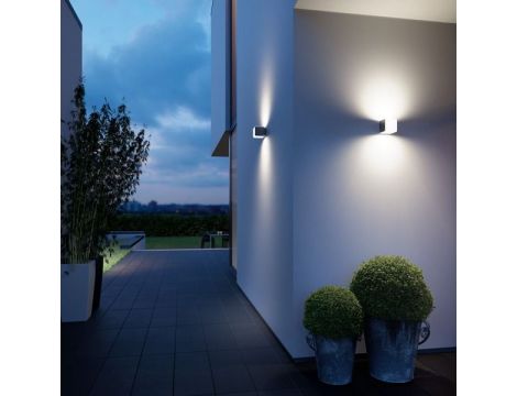 Lampa elewacyjna bez czujnika Steinel L 830 C LED Bluetooth Mesh Connect 9,1W 3000K 494lm IP44 IK03 230V antracyt / tworzywo sztuczne - 2