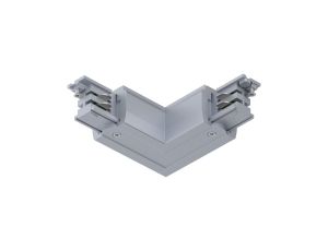 Łącznik do systemu ProRail3 L zewnętrzny 230V srebrny / metal / tworzywo sztuczne