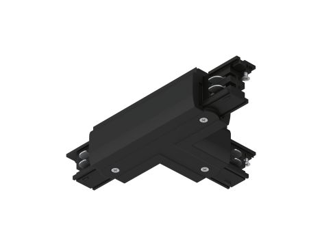 Łącznik do systemu ProRail3 T prawy 230V czarny / metal / tworzywo sztuczne