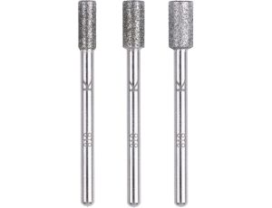 Zestaw ściernic diamentowych Wolfcraft - cylindryczny 3 częściowy.