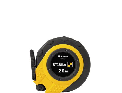 Taśma miernicza Stabila LBM 2000, ze stali, 20 m, w obudowie