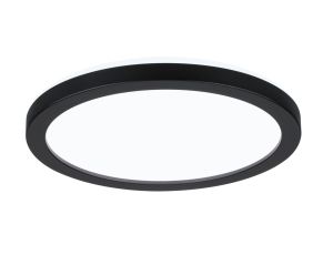 Plafoniera ATRIA SHINE LED Backlight 11.2W 850lm okrągła 190mm 4000K 230V czarny matowy / tworzywo sztuczne