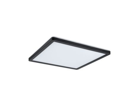 Plafoniera ATRIA SHINE LED Backlight 16W 1600lm 293x293mm 3000K 230V czarny matowy / tworzywo sztuczne