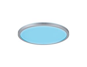 Plafoniera ATRIA SHINE LED Backlight DIM RGBW 12W 1400lm okrągła 293mm 230V chrom matowy / tworzywo sztuczne