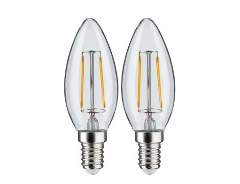 LED Fil 2szt świece 250lm E14 2700K Prze 2W 230V - 2
