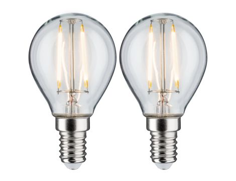 LED Fil 2szt kropla 250lm E14 2700K Prze 2W 230V