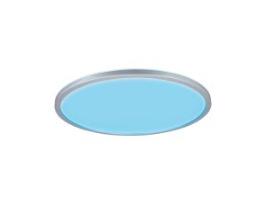 Plafoniera ATRIA SHINE LED Backlight DIM RGBW 20W 2200lm okrągła 420mm 230V chrom matowy / tworzywo sztuczne