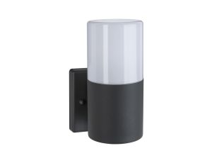 Oprawa elewacyjna TUBS E27 max. 15W 230V szary metal/ tworzywo sztuczne