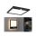 Plafoniera LAMINA LED 14.5W kwadratowa PIR 3000K IP44 230V czarny / tworzywo sztuczne