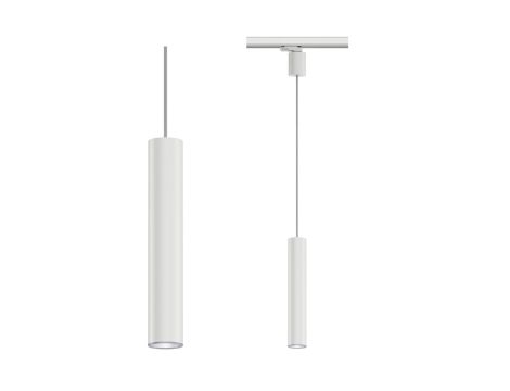 Lampa wisząca na szynoprzewód ProRail3 ARTEMONS GU10 max.10W 230V biały / metal / tworzywo sztuczne