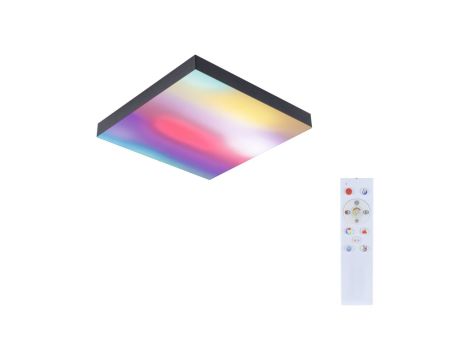 Plafoniera VELORA LED RGBW DIM Rainbow 31W 2820lm + pilot 595x595mm 3000-6500K 230V czarny / metal