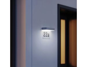 Oprawa numeryczna solarna z czujnikiem zmierzchu STEINEL Xsolar SOL-O HN 0,07,W 3000K IP44 IK03 antracyt / aluminium - image 2