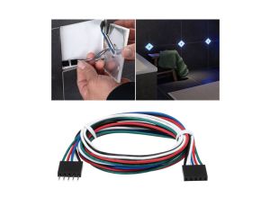 LumiTiles Cables Multi Colour 1x65cm 12V Czarny tworzywo sztuczne