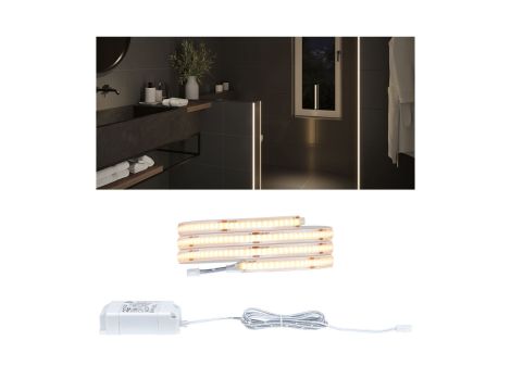 LumiTiles COB Slim Strip zestaw 1m ciep-biel IP44 Cover 3W 230/24V Bi