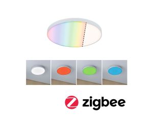Plafoniera VELORA LED SM Zigbee RGBW 16.5W 1600lm okragła 300mm 230V  biały / metal