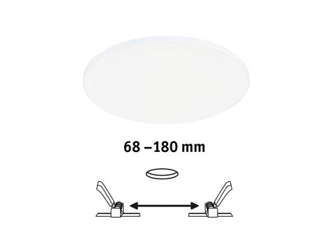 Panel podtynkowy Veluna VariFit Edge 200mm 4000K ściemnialny 17W biały 230V