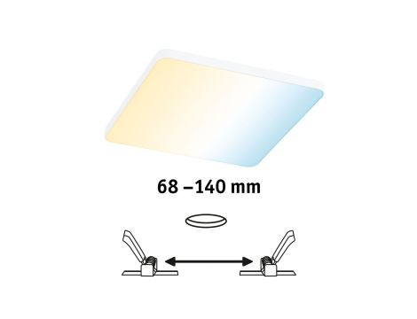 Panel podtynkowy Veluna VariFit Moon200x200mmTune 15,5W biały 230V