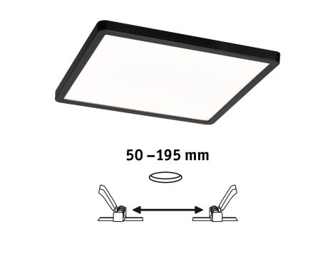 Plafoniera VariFit AREO LED DIM SM Zigbee 16W 1400lm 3000-6500K 230x230mm IP44 230V czarny matowy / tworzywo sztuczne