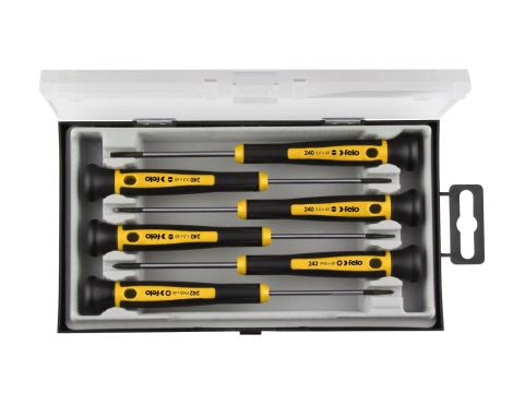 Zestaw wkrętaków precyzyjnych FELO - Torx, Hex [6 szt.]
