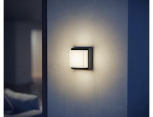 Lampa elewacyjna z czujnikiem ruchu i zmierzchu Steinel L 845 SC LED iHF Bluetooth Mesh Connect 9W 3000K 655lm IP44 IK03 230V antracyt / aluminium