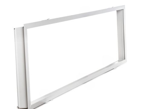 Ramka podtynkowa 1200 x 300 aluminium / biały - 2