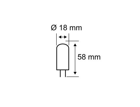 Źródło światła LED G9 470lm 4,6W 2700K 230V przezroczysty / szkło - 3