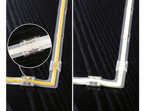 MaxLED 500 Strip Edge Full-Line COB Narożnik 90st. 2700K 0,3W 24V srebr tworzywo sztuczne - 2