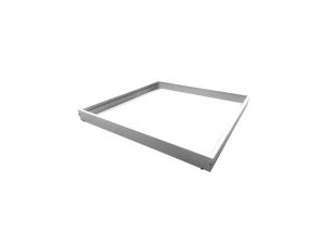 Ramka natynkowa 600 x 600 x 65 bez wkrętów aluminum / biały