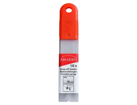 Profesjonalne ostrza odłamywane 18 mm, 15 seg.(10 szt.), Abraboro