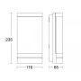 Oprawa elewacyjna bez czujnika  STEINEL L 271 DIGI C Bluetooth Mesh 6,6W 3000K 566lm LED IP44 IK03 230V antracyt / aluminium - 4