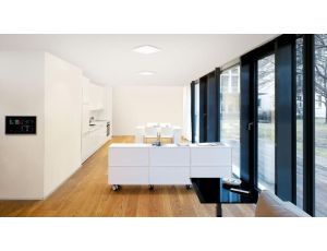 Oprawa z czujnikem ruchu i zmierzchu RS PRO R30 Q SC HF Bluetooth Mesh 26W soft start LED 2987lm 4000K światło bazowe IP20 IK03 230V biała/ tworzywo sztuczne / kwadrat - image 2