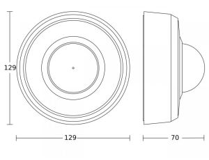 Czujnik obecności i zmierzchu Steinel PD-24 ECO COM1 okrągły natynkowy IP54 230V czarny / tworzywo sztuczne - image 2